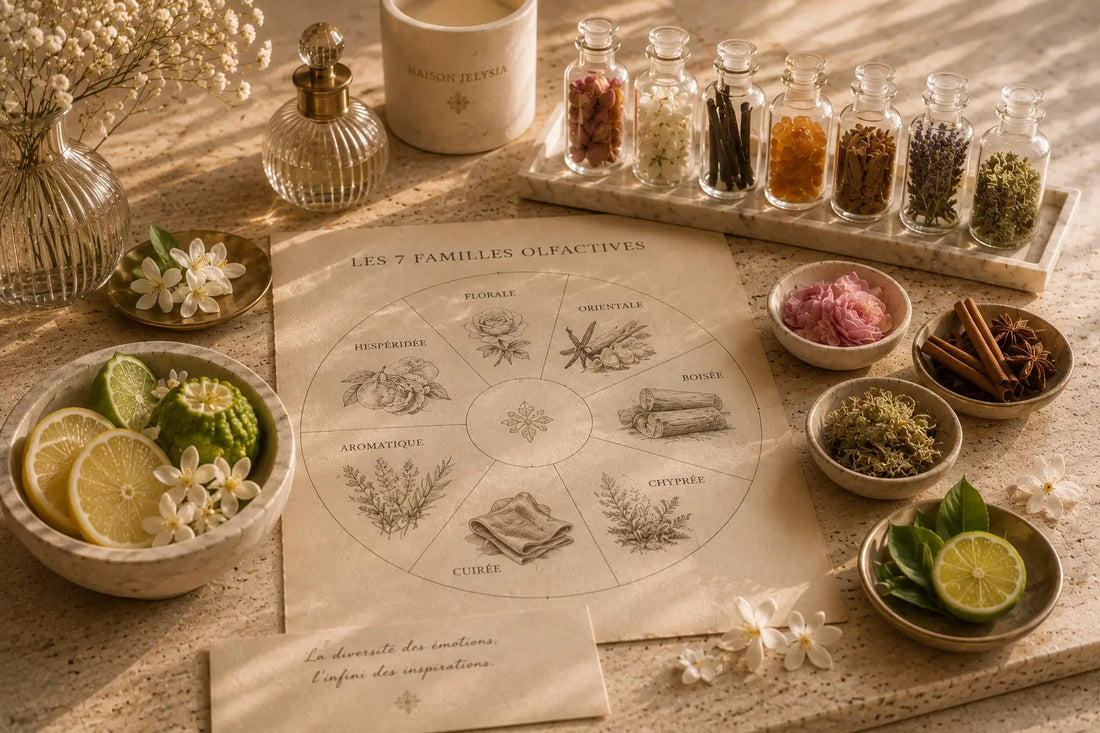 Les 7 grandes familles olfactives