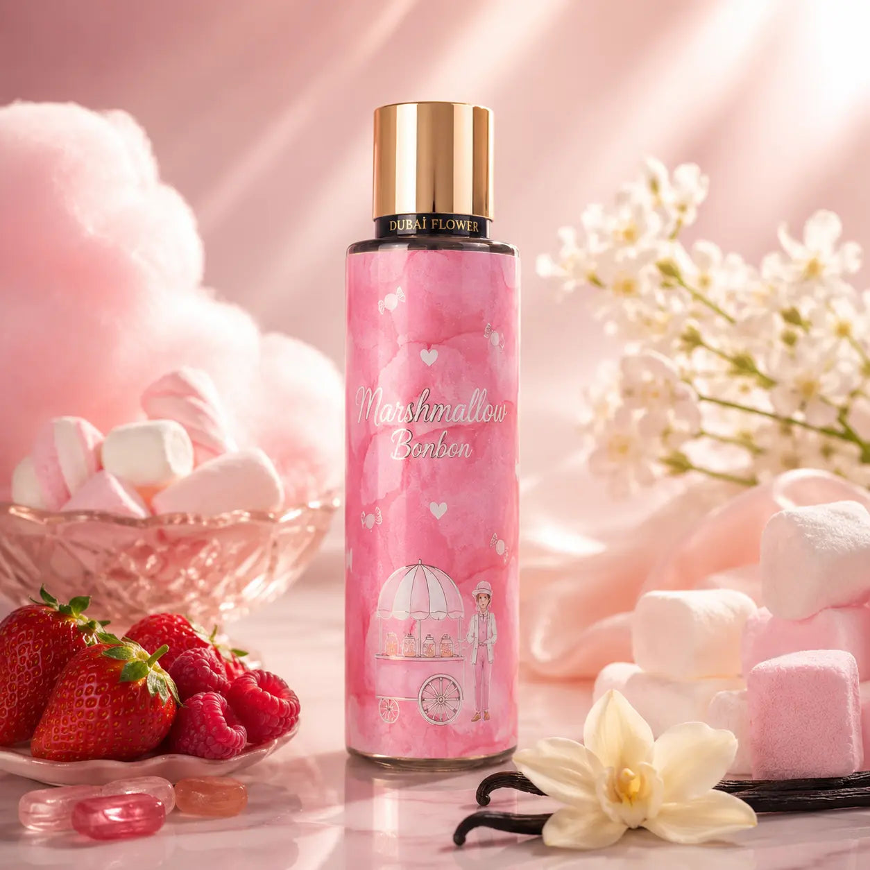 Brume parfumée Marshmallow Bonbon Dubai Flower 250 ml marshop