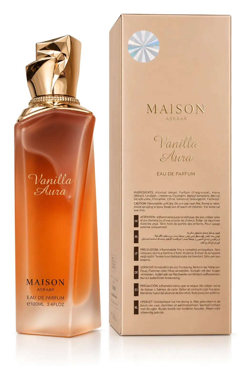Vanilla Aura Maison Asrar – Eau de Parfum 100 ml Maison Asrar