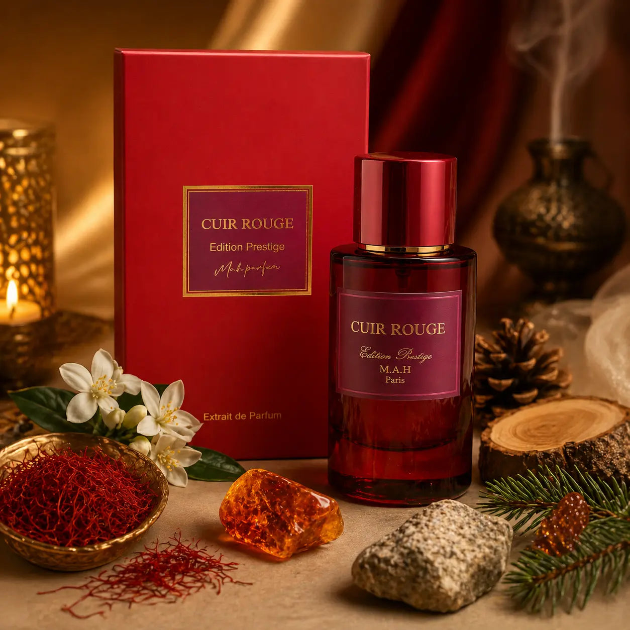 Cuir Rouge Edition Prestige M.A.H Extrait de Parfum 50 ml - Jolly HumaniTé