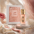 Fakhar Rose Gold Lattafa 12ml musc intime pour femme image sensorielle des notes