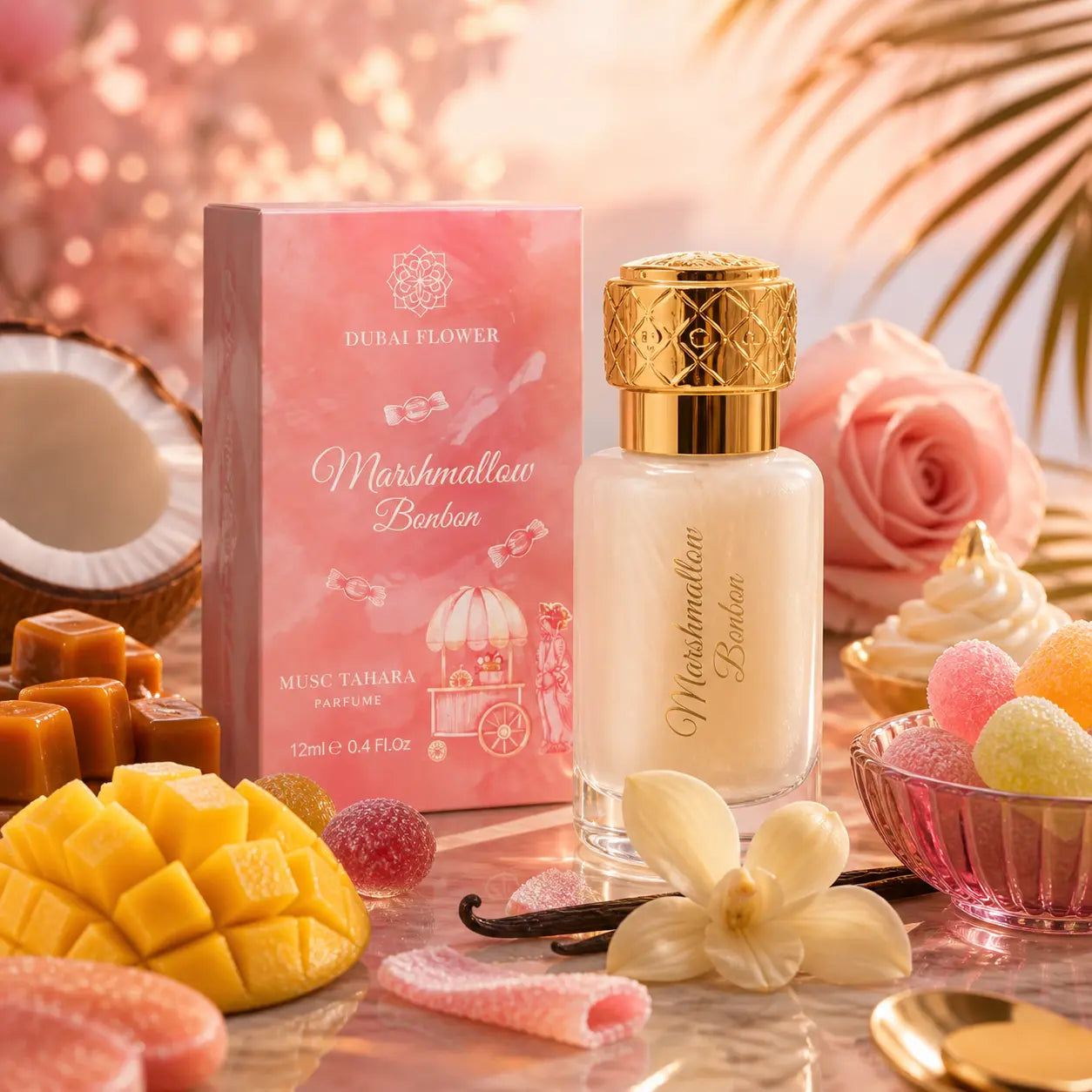 Musc Tahara Marshmallow bonbon  - Dubaï Flower 12 ml marshop