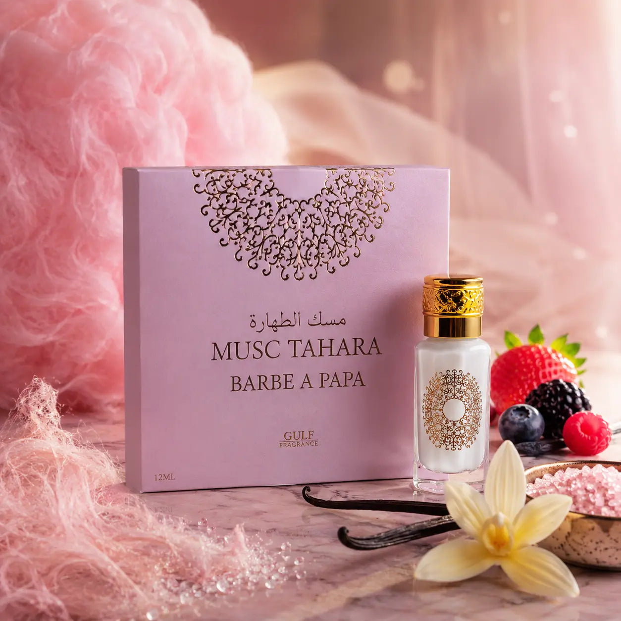 Musc Tahara Barbe à papa Gulf Fragrance 12 ml Parfum grossiste