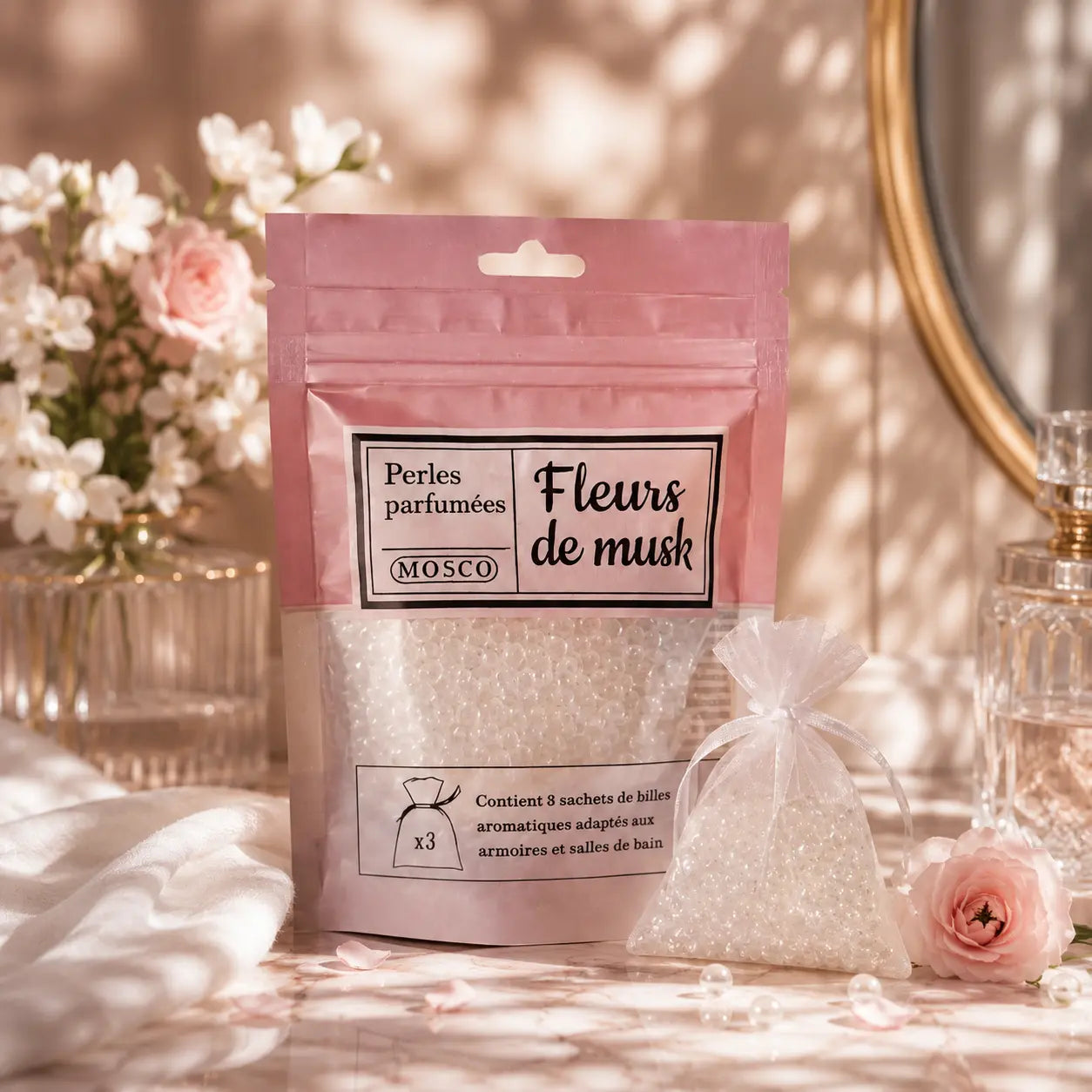 Perles parfumées Fleurs de Musk Mosco Paris – Parfum d'intérieur longue durée mosco paris