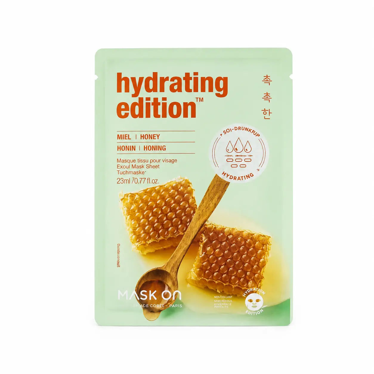 Masque visage hydratant Hydrating Edition au miel – Mask On Paris Mask On