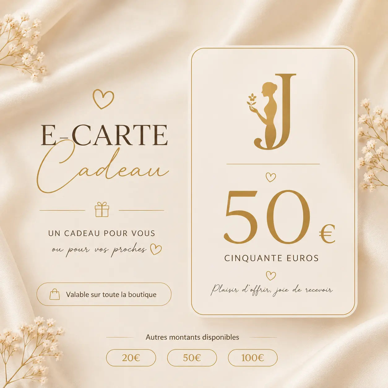 Carte Cadeau en ligne Jolly Humanité - 20 €, 50 € ou 100 € Jolly HumaniTé