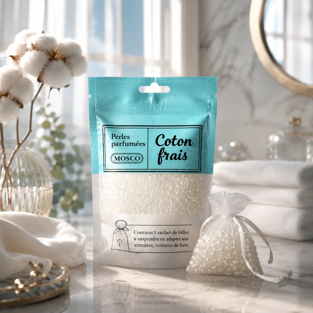 Perles parfumées Coton Frais – Mosco Paris | Parfum d’intérieur longue durée mosco paris