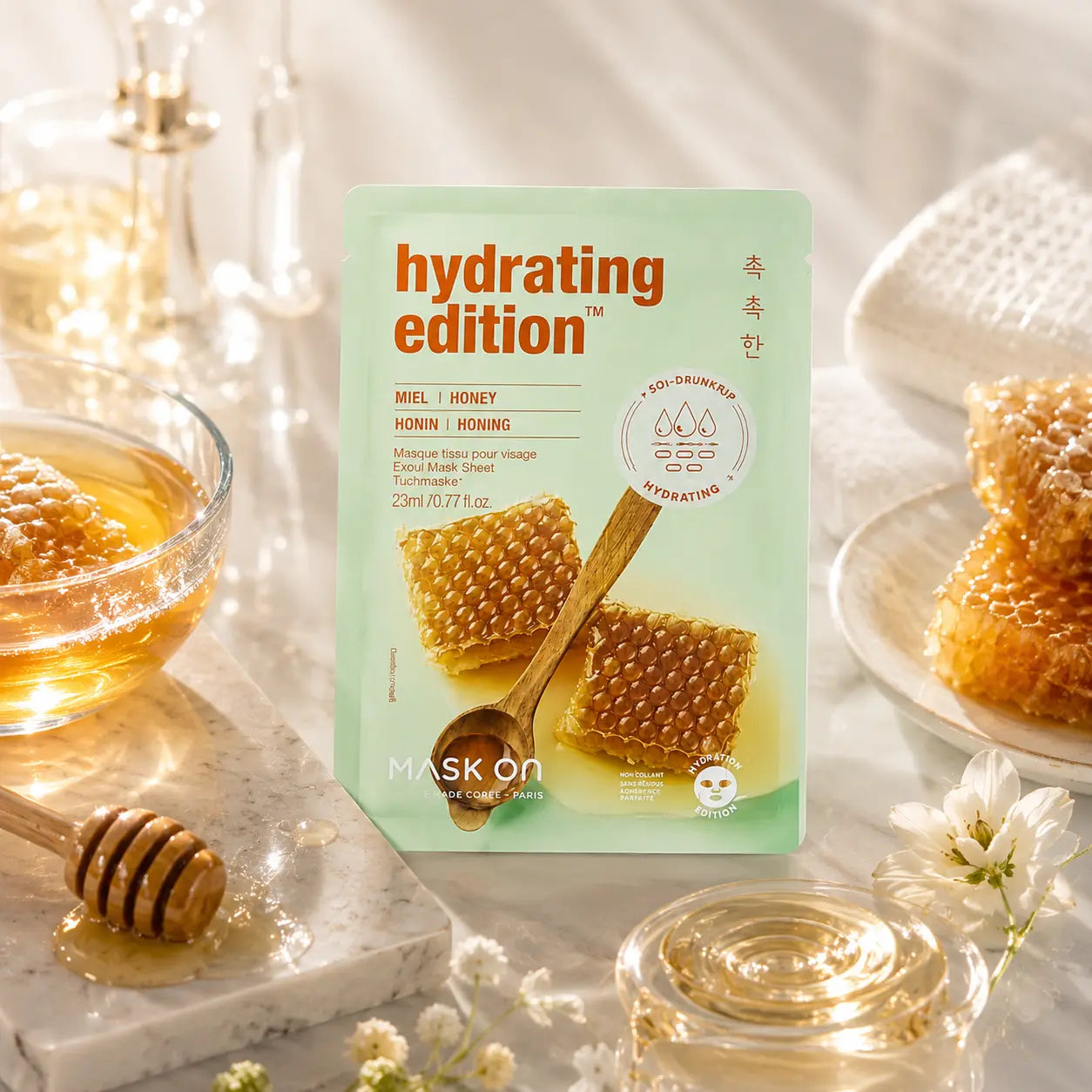 Masque visage hydratant Hydrating Edition au miel – Mask On Paris Mask On