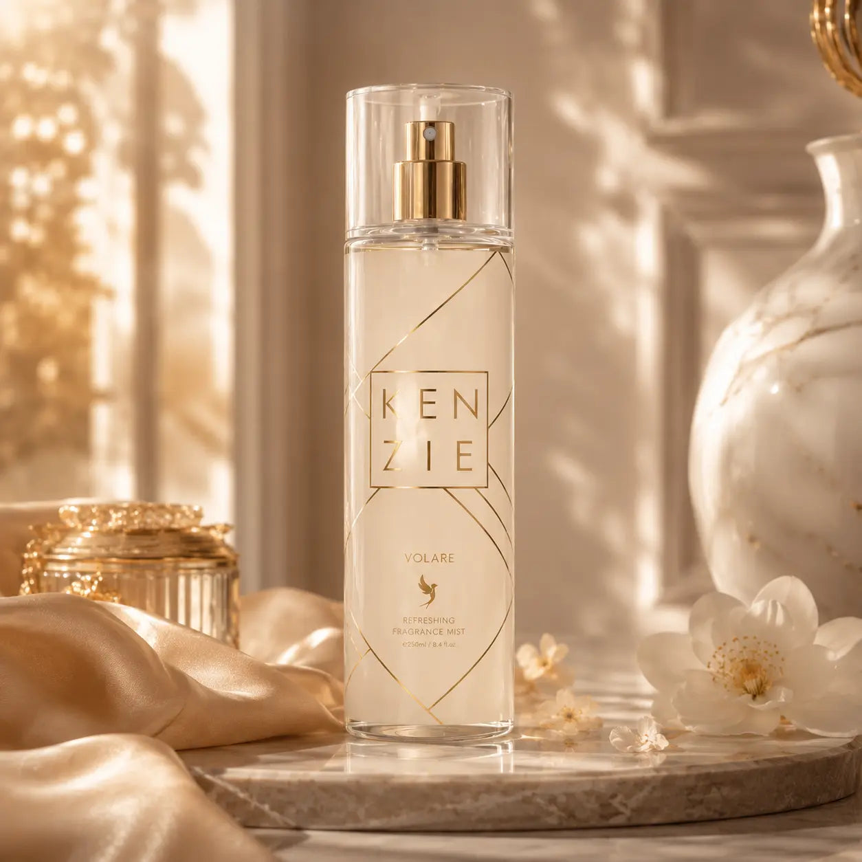 Brume parfumée Kenzie Vanilla70 250 ml – Brume corporelle gourmande sucrée & musquée Parfum grossiste